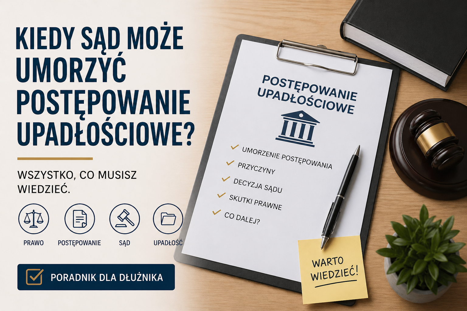 Kiedy sąd może umorzyć postępowanie upadłościowe? Wszystko, co musisz wiedzieć.