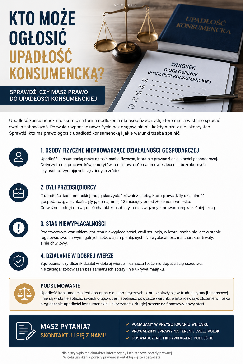 Kto może ogłosić upadłość konsumencką?